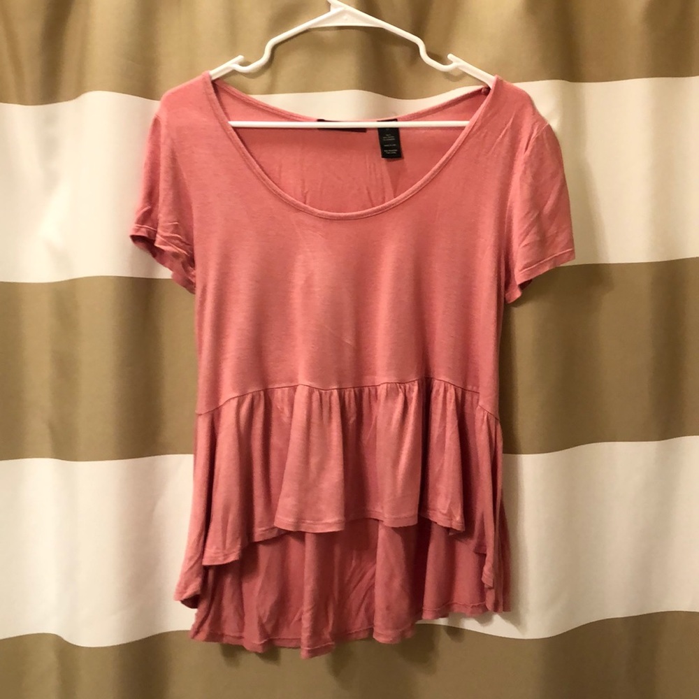 BKE Crop Ruffle Top
